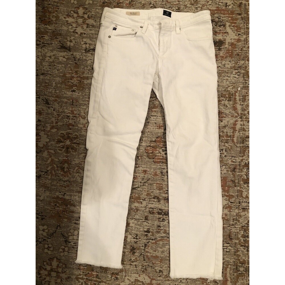 White Boutique Cut Off White Jeans The Stevie Slim Straight Size 29R